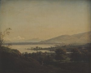 A View Across Lake Leman Towards Mont Blanc and Geneva by Jens Juel