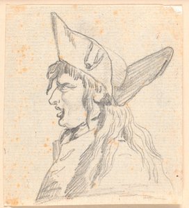 A Shouting Man (a Swiss?) with a Triangular Hat by Jens Juel