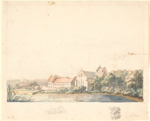 Herlufsholm Church by the Suså River by Jens Juel