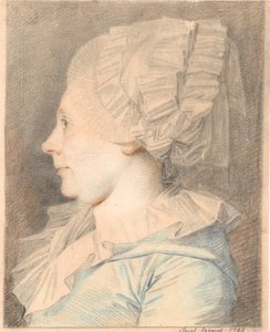 Portrait of Anne Cathrine Maaløe, née Basse. Profile to the Left