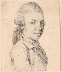 Self-Portrait as a Young Man. Bust in Three-Quarter Profile to the Right by Jens Juel