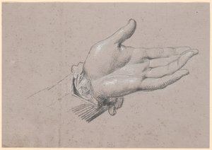 Study of a Left Hand, Used in the Full-Length Portrait of Frederick VI as Crown Prince from 1786 at Amalienborg