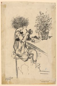 Virginia Modeling, Study for Etching