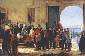 The Crimean War: The Nurse Florence Nightingale at the Hospital of Scutari in Turkey by Jerry Barrett