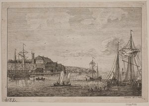 River Scene by the Elbe by Jes Bundsen
