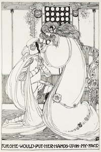 For she would put her hands upon my face - A knight and maiden