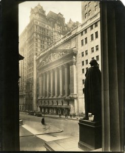 Broad St from Treasury Building, New York, USA, c.1905-40