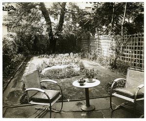Garden of Mrs. W. H. Wells, 265 W 11th, Greenwich Village, New York, USA, c.1936-37 by Jessie Tarbox Beals