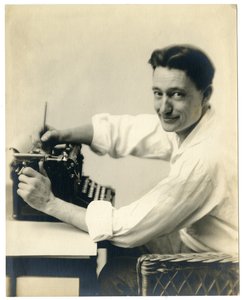 Henry Oyen at Typewriter by Jessie Tarbox Beals