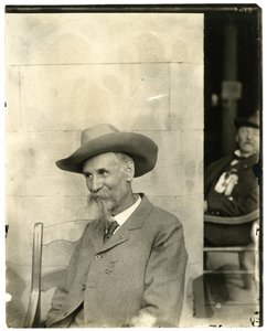 Man with hat, medal, c.1905-40 by Jessie Tarbox Beals