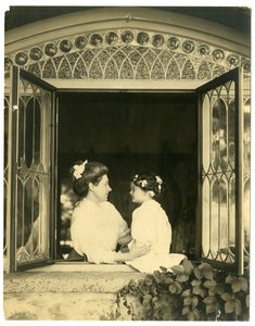 Mrs Ernest Thompson Seton & daughter Ann by Jessie Tarbox Beals