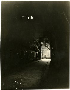 Patchin Place at Night, Greenwich Village, New York, USA, c.1905-20 by Jessie Tarbox Beals