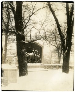 Shaw Memorial in storm, Boston, USA, c.1902-10 by Jessie Tarbox Beals