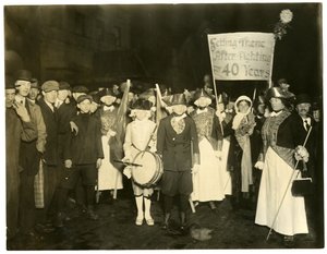 Suffrage Parade, Greenwich Village, New York, USA