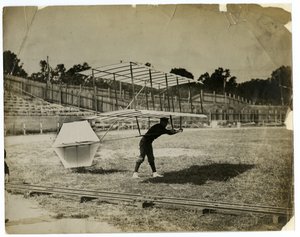 William Avery in the "Gliding Machine" by Jessie Tarbox Beals