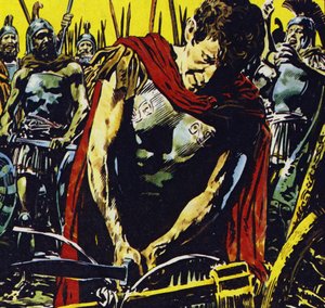 Alexander Slashed the Gordian Knot Apart with His Sword by Jesus Blasco
