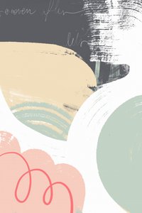 Soft Abstract Organic Shapes by Jilli Darling