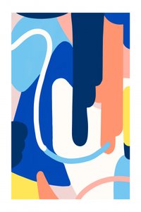 Vibrant Abstract Curves