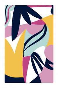 Vibrant Abstract Flora by Jilli Darling