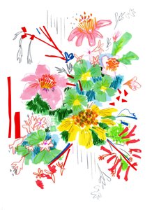 Floral Sketch 2 by Jo Chambers