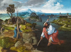Landscape with Saint Christopher, ca 1524