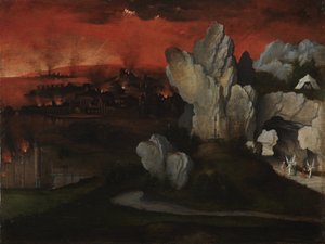 Landscape with the Destruction of Sodom and Gomorrah, c.1520 by Joachim Patinir