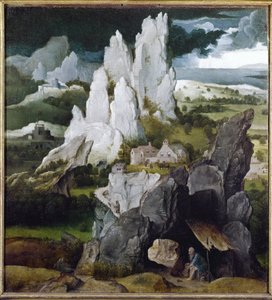St Jerome in a Rocky Landscape
