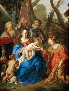 The Mystical Marriage of Saint Catherine with Saints Leopold and William
