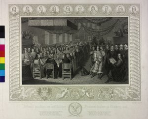Feast to the Celebratory of the Westphalian Peace Agreement to Nuremberg 1649