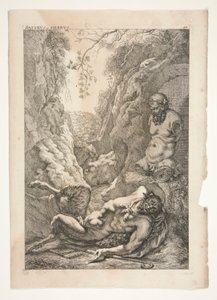 Satyr and Silenos, from Sculpturae Veteris Admirata by Joachim von Sandrart