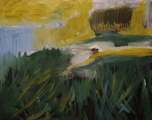 Green Hills Yellow Sky