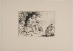 Adam Among the Animals by Joakim Frederik Skovgaard