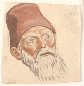 Study of Head of Bearded Old Man