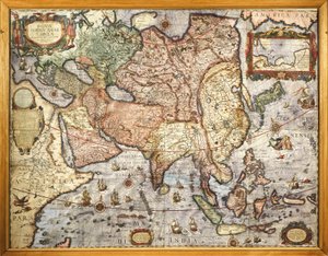 Map of Asia from the Atlas by Joan Blaeu by Joan Blaeu
