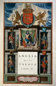 East Anglia quae Europae (England), Book XI, title page Volume V, Atlas Maior by Joan Blaeu