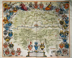 Frankfurt and its territory, Volume III, Atlas Maior, by Joan Blaeu, copper engraving, Amsterdam by Joan Blaeu