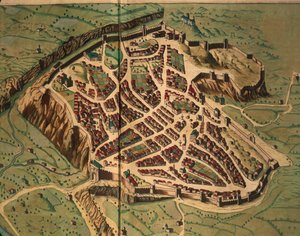 Map of Acquapendente from Theatrum Civitates et Admirandorum Italiae by Joan Blaeu