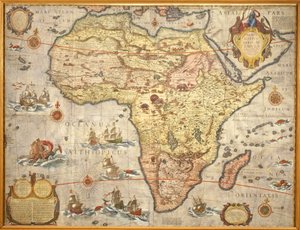 Map of Africa in 1686 by Joan Blaeu