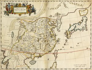 Map of China, from "Atlas Maior Sive Cosmographia Blaviana" by Joan Blaeu