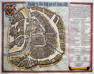 Moscow, second volume, title page of Part I, from Atlas Maior, atlas in 11 volumes, by Joan Blaeu (1596-1673)