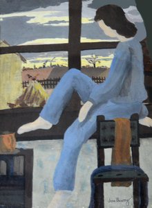 Girl Watching the Dawn, 1950 by Joan Thewsey