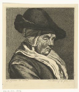 Head of an Old Woman with Cap