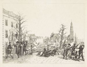 Ruins in Leiden after the Gunpowder Explosion, 1807 by Joannes Bemme