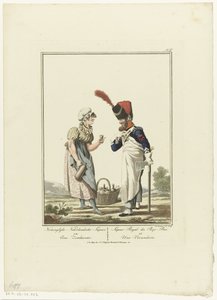 Sapper with a Sutler (Uniforms and Costumes) by Joannes Bemme