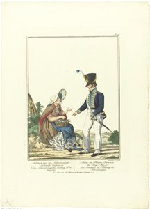 Soldier with a Herring Seller