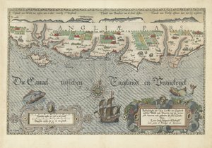 Map of the South English Coast between the Isle of Wight and Dover