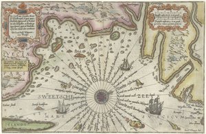 Map of the Coast of Sweden Between Kalmar and Stockholm