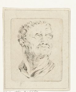 Bust of a Man Looking Up to the Right by Joannis Jacobus Bijlaert