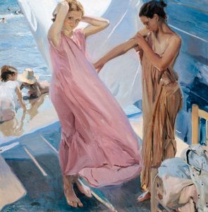 After the Bath by Joaquin Sorolla y Bastida