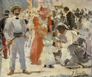 At the Fair by Joaquín Sorolla